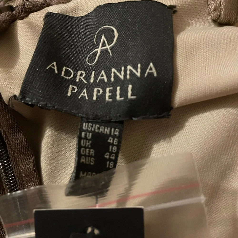 NWT Adrianna Papell Hand Beaded Gown - Picture 6 of 7